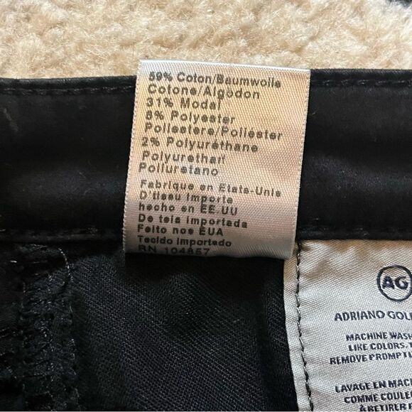 AG Adriano Goldschmied The Legging Ankle Super Skinny Ankle in Coated Black 29R - Picture 11 of 12